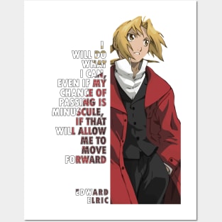 Edward Elric Quote Full Metal Alchemist Posters and Art